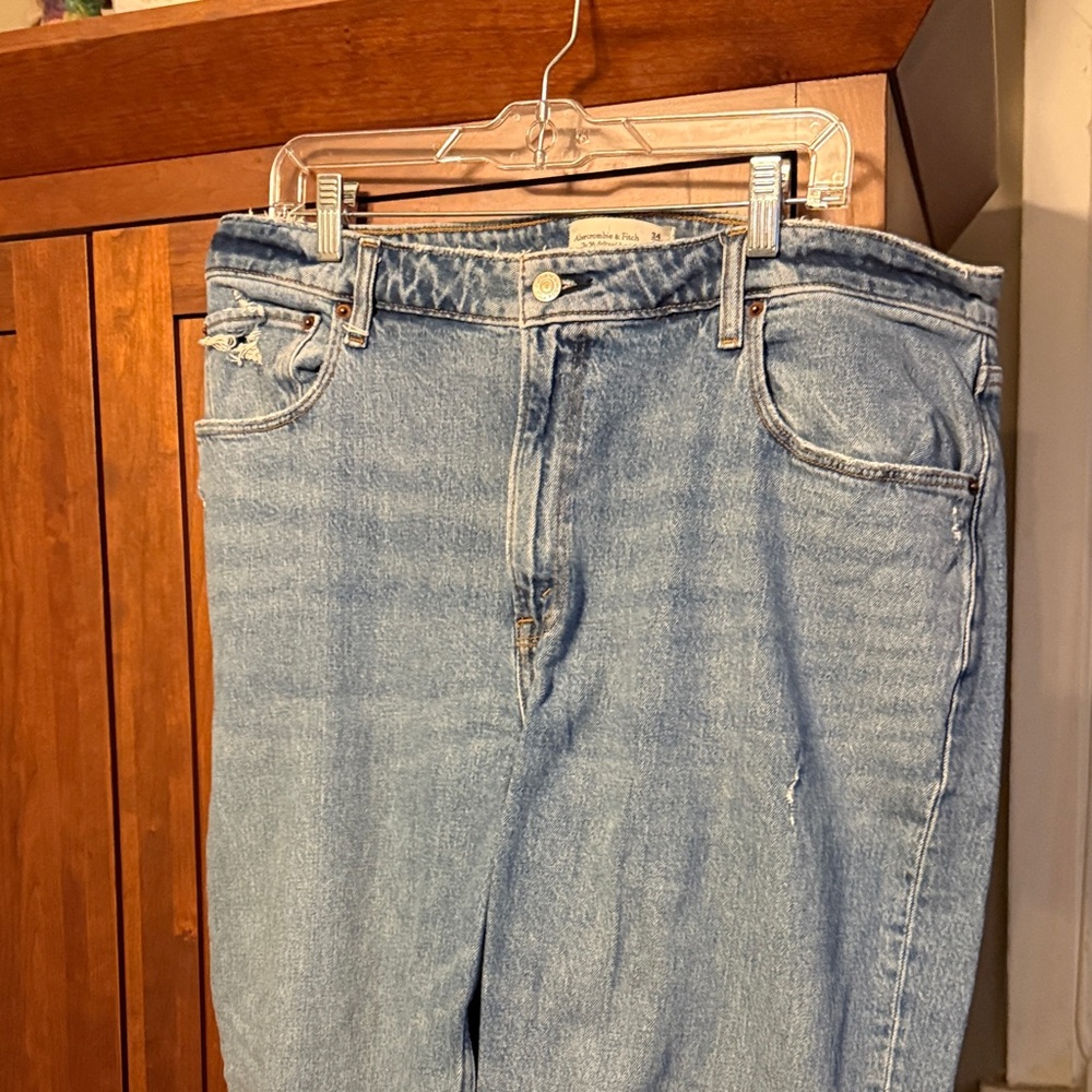 Abercrombie & Fitch Light Blue Straight Leg Jeans
